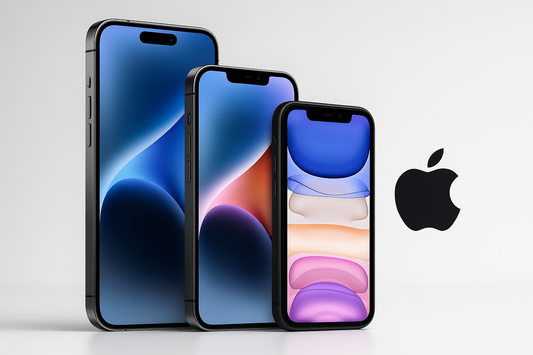 iPhone Models with Apple Logo